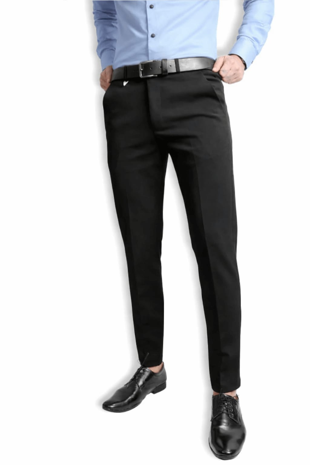 Black Formal Trousers™  Stretchable And Wrinkle Free Fabric.