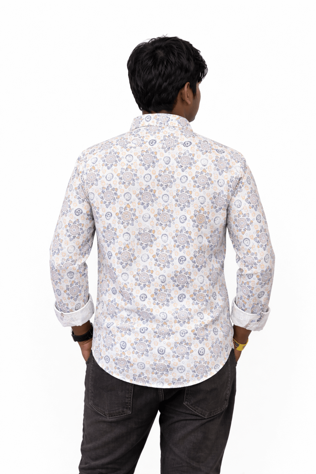 Printed Men's Cotton Kurta